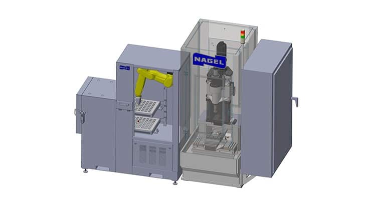 Nagel Precision Inc.’s integrated robotic machine loading system